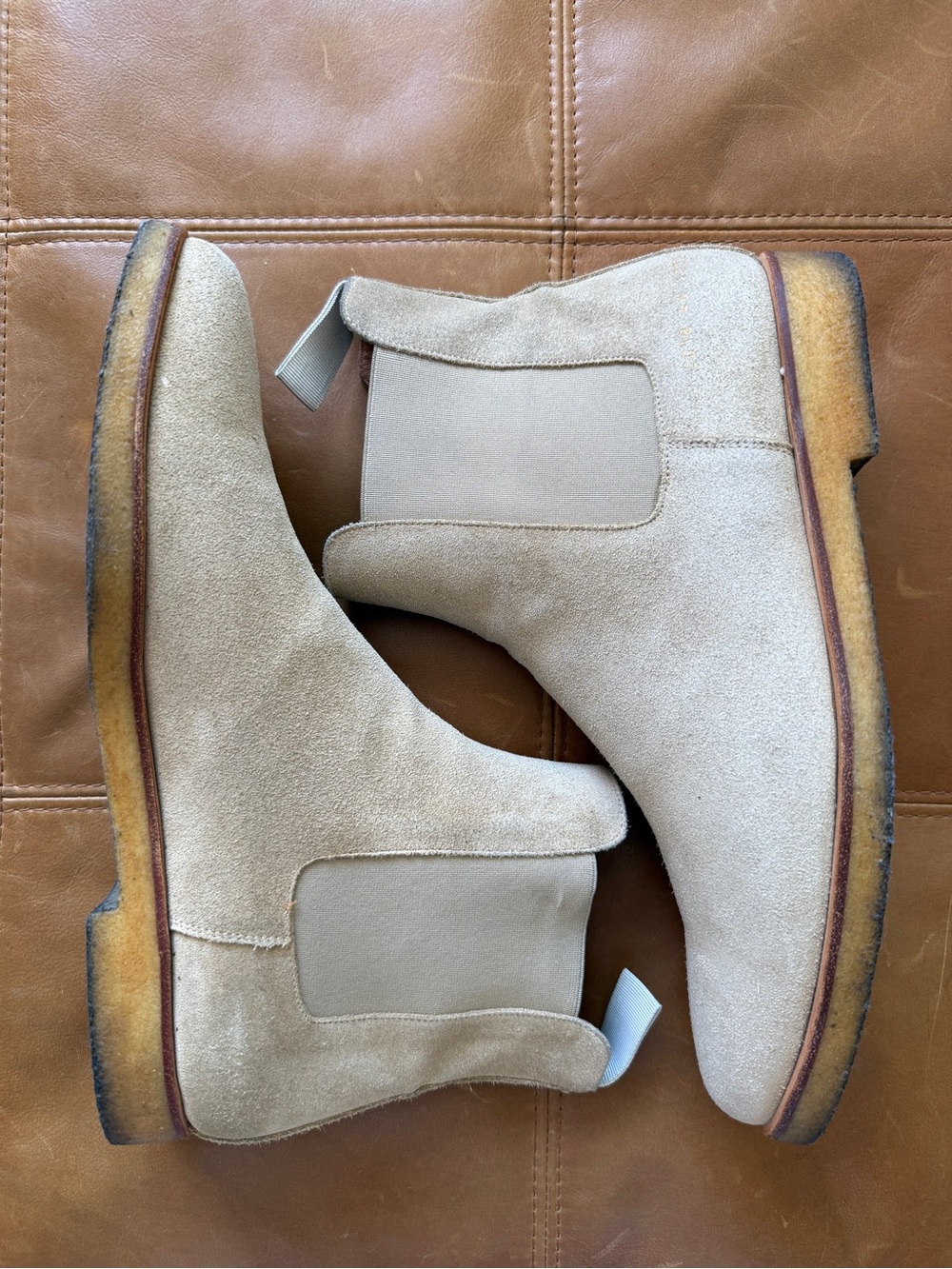Common Projects Chelsea Boot Tan Suede Size 45 EU / US 12 Made in Italy